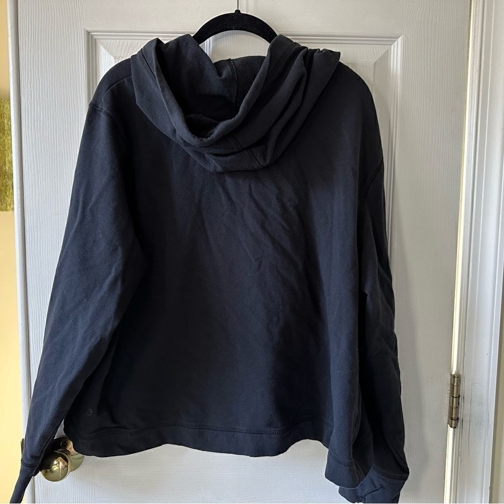 All In Motion‎ Activewear Cropped Boxy Stretch Black Hoodie size 1X - Picture 2 of 8
